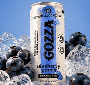 Lata Gozza Blueberry punch con fruta y hielo