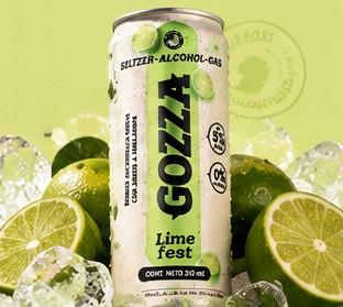Lata Gozza Lime fest con fruta y hielo